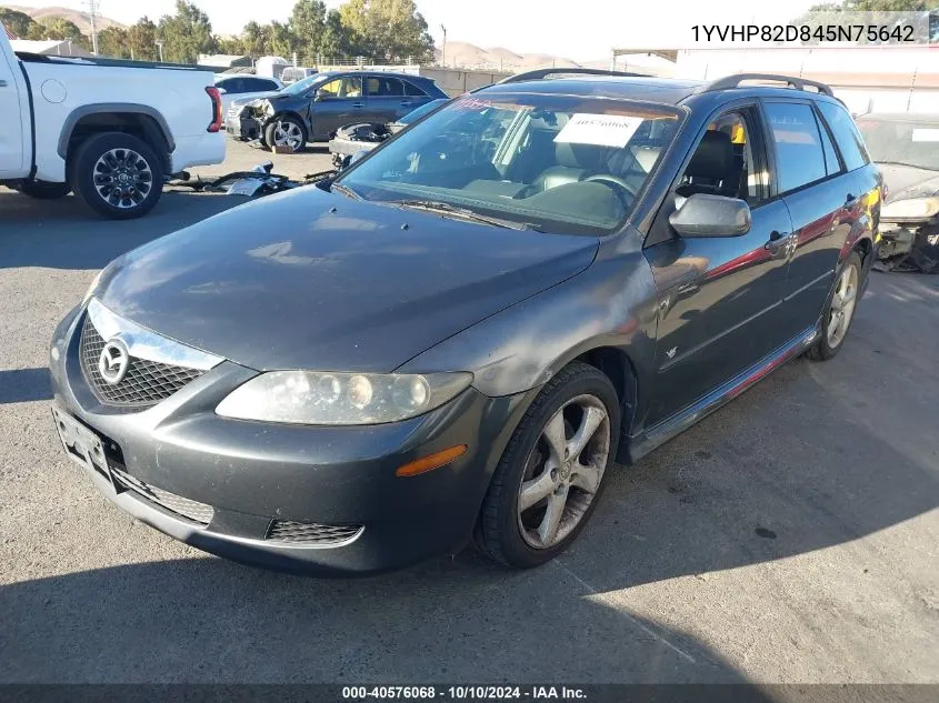 2004 Mazda Mazda6 S VIN: 1YVHP82D845N75642 Lot: 40576068