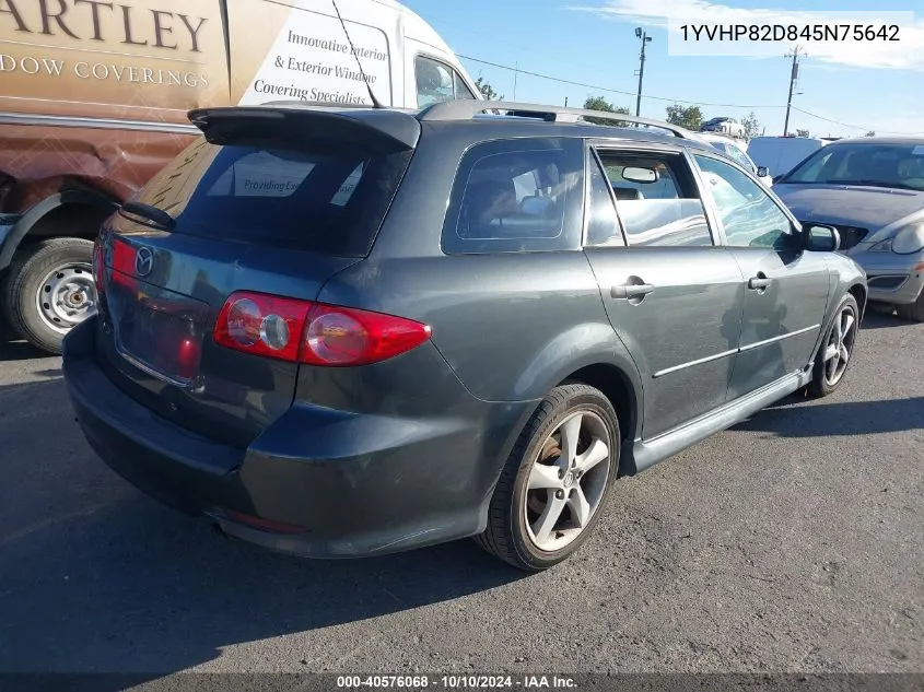 2004 Mazda Mazda6 S VIN: 1YVHP82D845N75642 Lot: 40576068