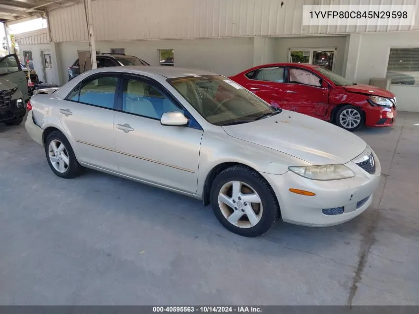 2004 Mazda Mazda6 I VIN: 1YVFP80C845N29598 Lot: 40595563