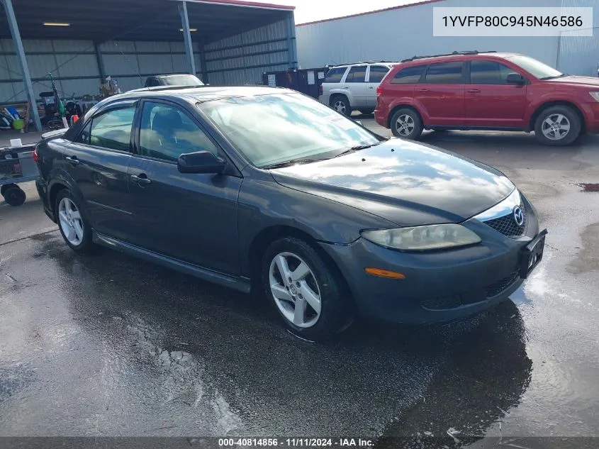 2004 Mazda Mazda6 I VIN: 1YVFP80C945N46586 Lot: 40814856