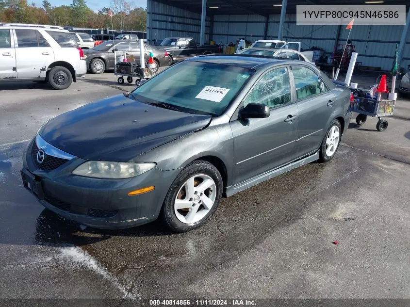 2004 Mazda Mazda6 I VIN: 1YVFP80C945N46586 Lot: 40814856