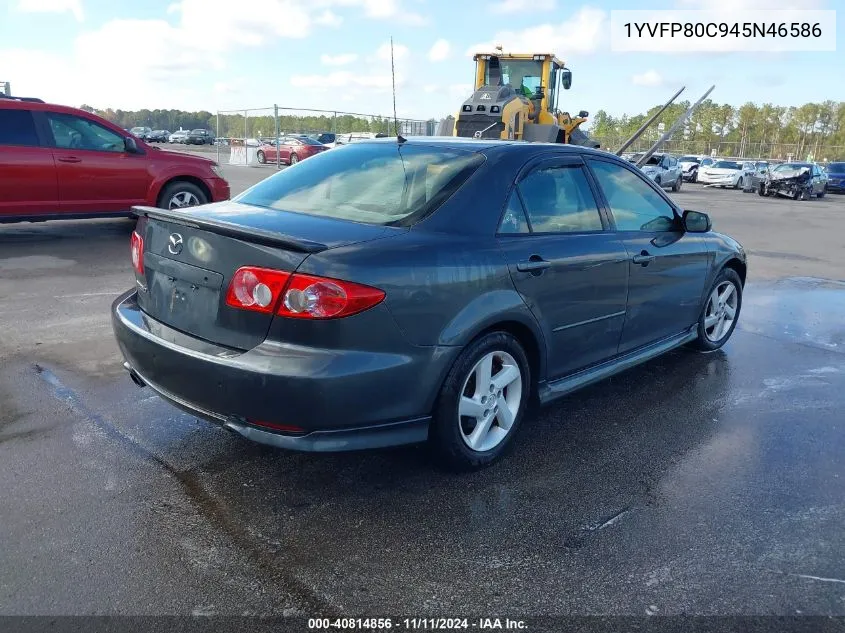 2004 Mazda Mazda6 I VIN: 1YVFP80C945N46586 Lot: 40814856