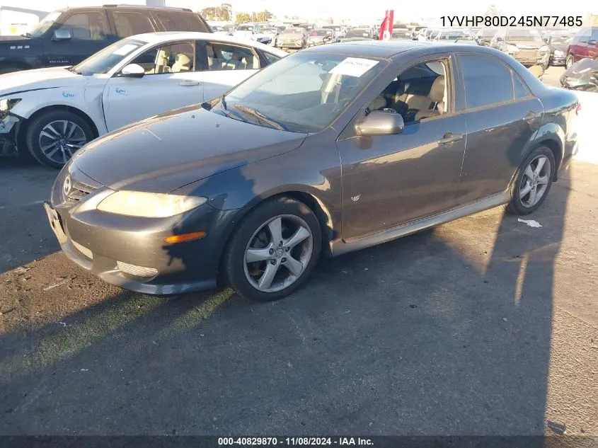 2004 Mazda Mazda6 S VIN: 1YVHP80D245N77485 Lot: 40829870