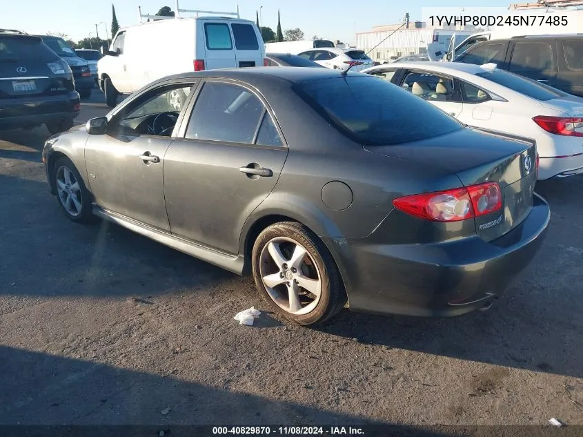 2004 Mazda Mazda6 S VIN: 1YVHP80D245N77485 Lot: 40829870