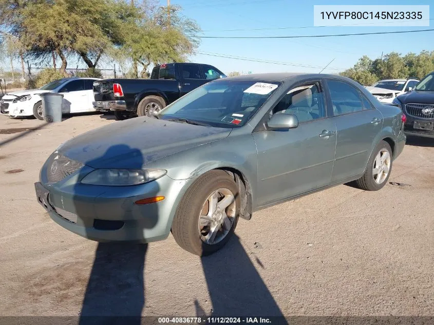 2004 Mazda Mazda6 I VIN: 1YVFP80C145N23335 Lot: 40836778