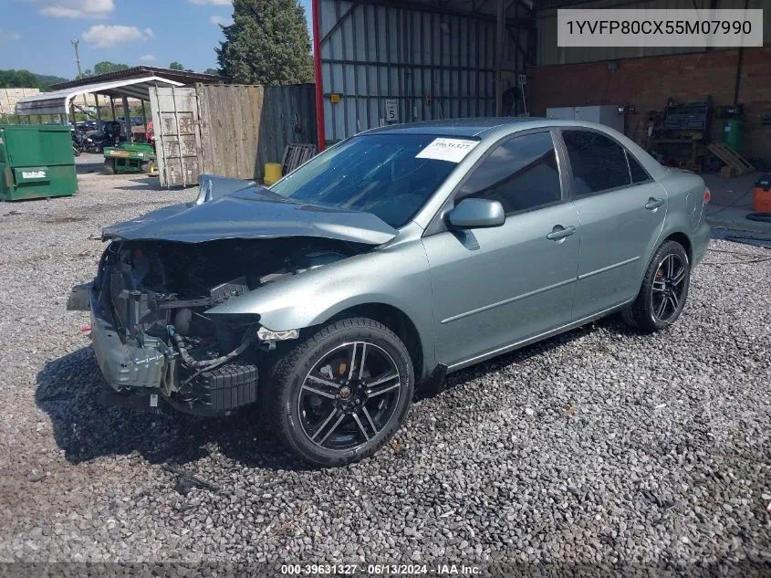 2005 Mazda Mazda6 I Base VIN: 1YVFP80CX55M07990 Lot: 39631327