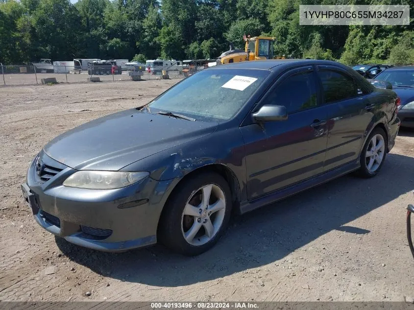 2005 Mazda Mazda6 I Sport VIN: 1YVHP80C655M34287 Lot: 40193496