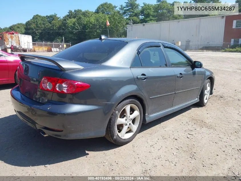 2005 Mazda Mazda6 I Sport VIN: 1YVHP80C655M34287 Lot: 40193496