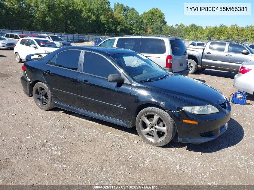 2005 Mazda 6 I VIN: 1YVHP80C455M66381 Lot: 40263119