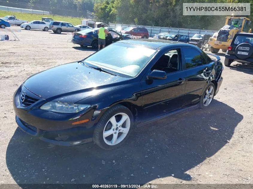 2005 Mazda 6 I VIN: 1YVHP80C455M66381 Lot: 40263119