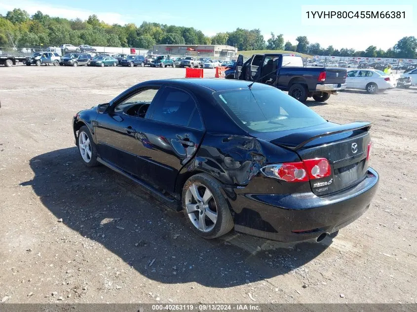 2005 Mazda 6 I VIN: 1YVHP80C455M66381 Lot: 40263119