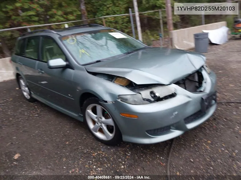 2005 Mazda Mazda6 S Sport VIN: 1YVHP82D255M20103 Lot: 40408651