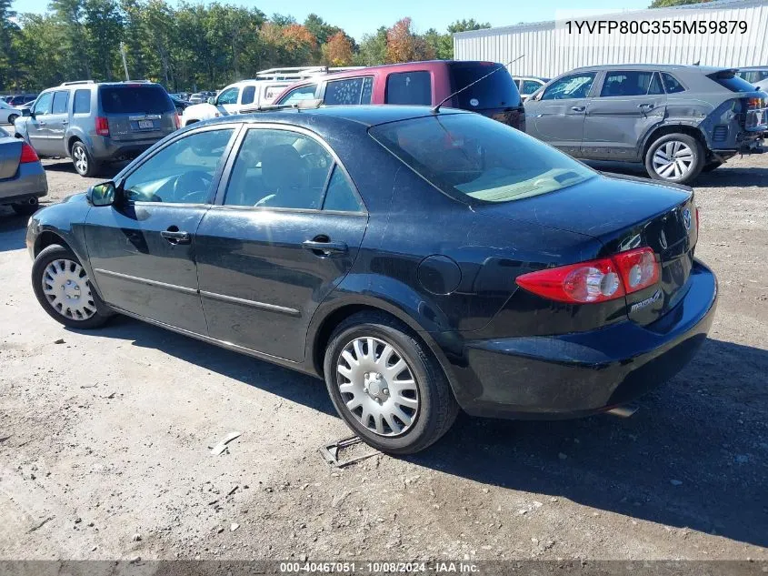 2005 Mazda Mazda6 I Base VIN: 1YVFP80C355M59879 Lot: 40467051