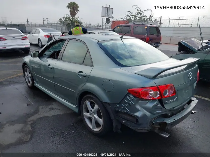 1YVHP80D355M29914 2005 Mazda Mazda6 S Sport