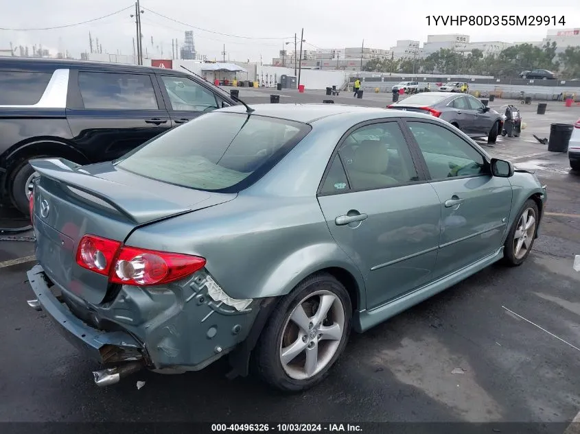 1YVHP80D355M29914 2005 Mazda Mazda6 S Sport