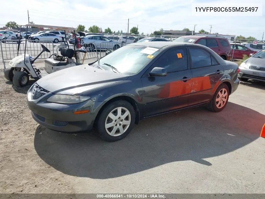 2005 Mazda Mazda6 I Base VIN: 1YVFP80C655M25497 Lot: 40566541