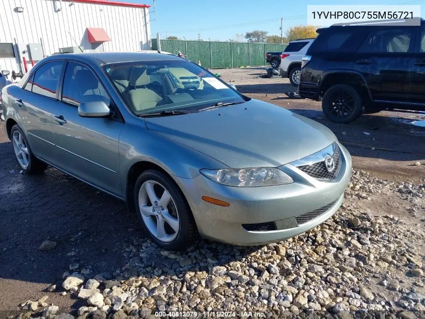 2005 Mazda 6 I VIN: 1YVHP80C755M56721 Lot: 40813079