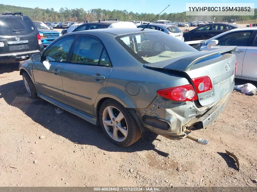 2005 Mazda Mazda6 I Sport VIN: 1YVHP80C155M43852 Lot: 40828452