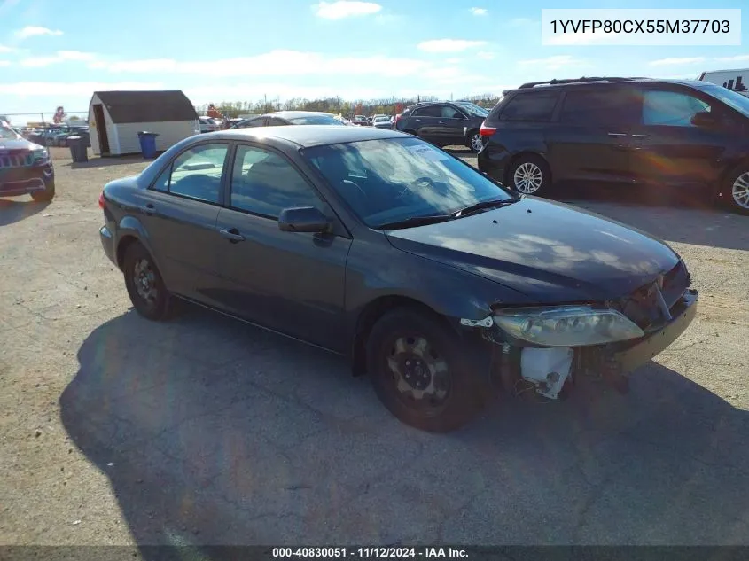 2005 Mazda Mazda6 I Base VIN: 1YVFP80CX55M37703 Lot: 40830051