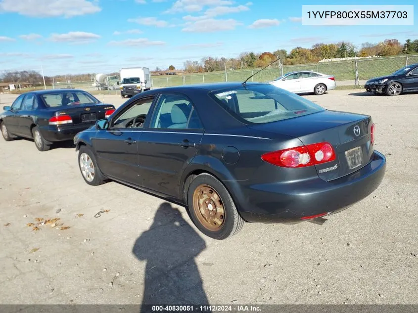 2005 Mazda Mazda6 I Base VIN: 1YVFP80CX55M37703 Lot: 40830051