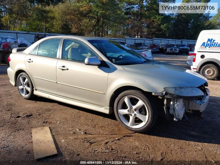 2005 Mazda Mazda6 VIN: 1YVHP80C655M73106 Lot: 40841055