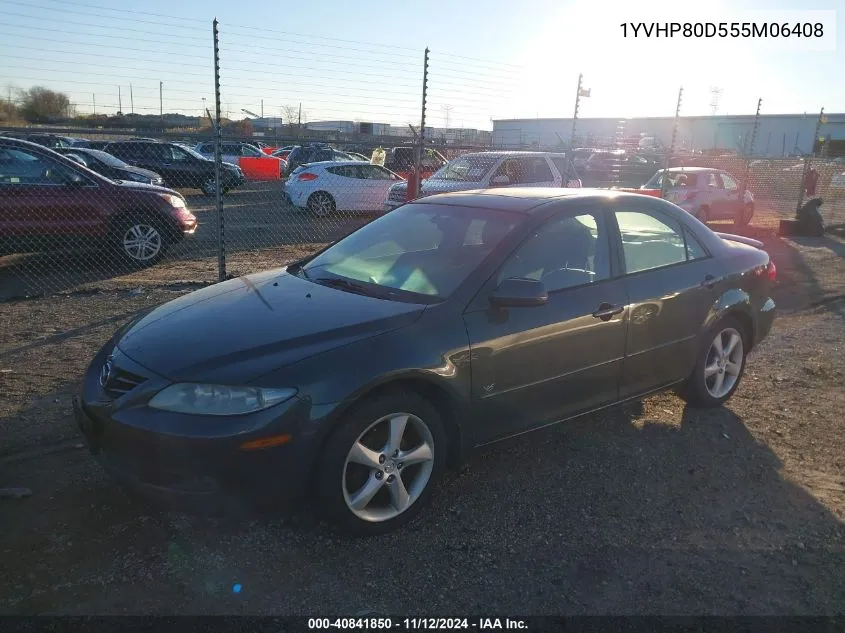 2005 Mazda Mazda6 S Grand Touring VIN: 1YVHP80D555M06408 Lot: 40841850