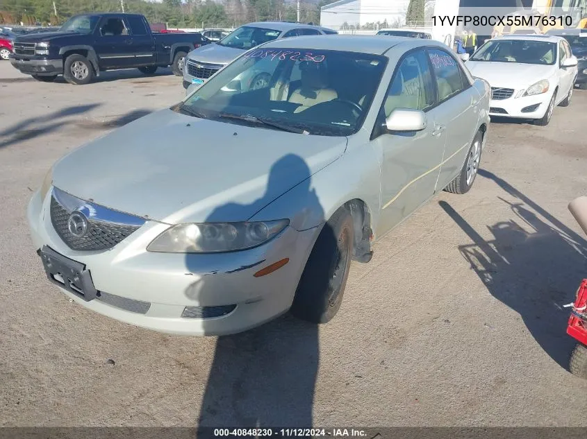 2005 Mazda Mazda6 I Base VIN: 1YVFP80CX55M76310 Lot: 40848230