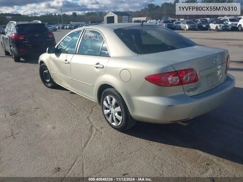 2005 Mazda Mazda6 I Base VIN: 1YVFP80CX55M76310 Lot: 40848230