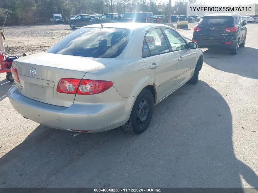 2005 Mazda Mazda6 I Base VIN: 1YVFP80CX55M76310 Lot: 40848230