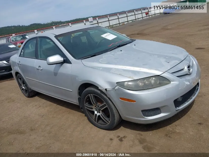 2006 Mazda Mazda6 S VIN: 1YVHP80D165M61455 Lot: 39651918