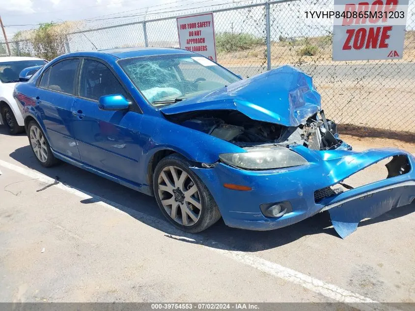 1YVHP84D865M31203 2006 Mazda Mazda6 S Grand Sport