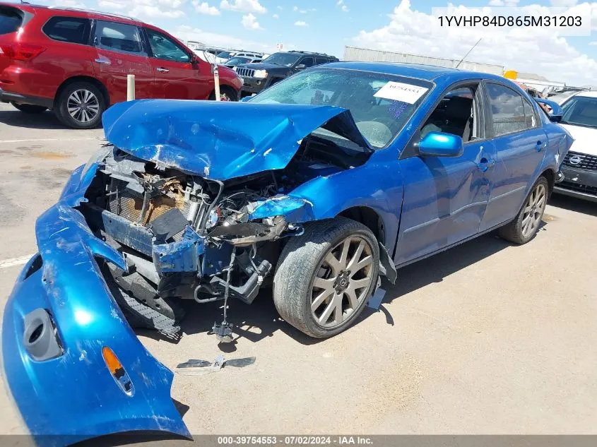 1YVHP84D865M31203 2006 Mazda Mazda6 S Grand Sport