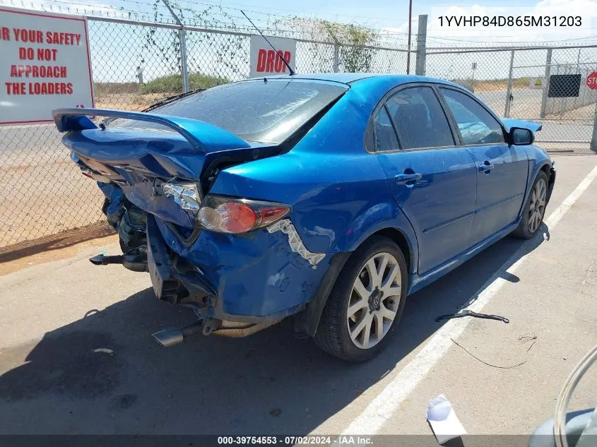 1YVHP84D865M31203 2006 Mazda Mazda6 S Grand Sport