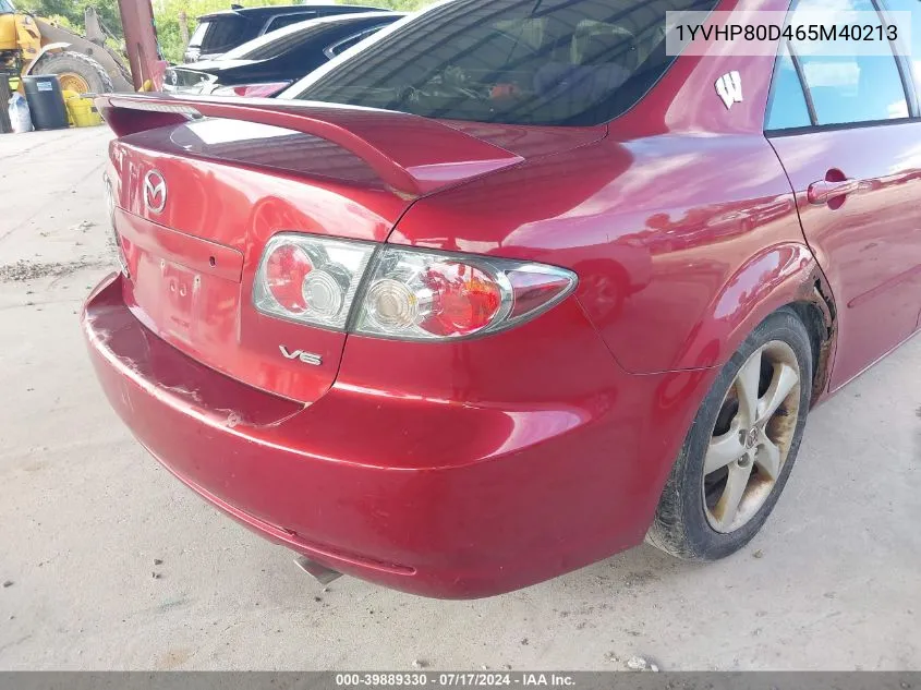 1YVHP80D465M40213 2006 Mazda Mazda6 S