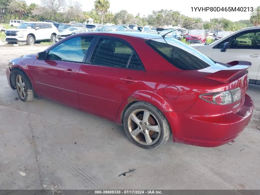 1YVHP80D465M40213 2006 Mazda Mazda6 S