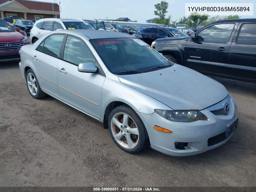 1YVHP80D365M65894 2006 Mazda Mazda6 S