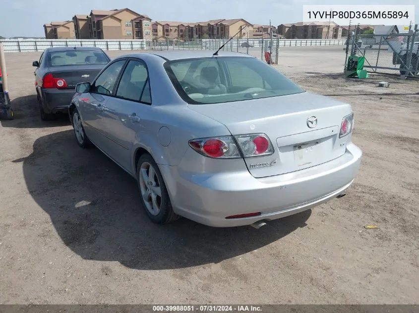 1YVHP80D365M65894 2006 Mazda Mazda6 S