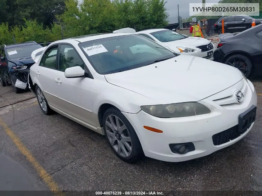 2006 Mazda Mazda6 S Grand Sport VIN: 1YVHP80D265M30831 Lot: 40075239