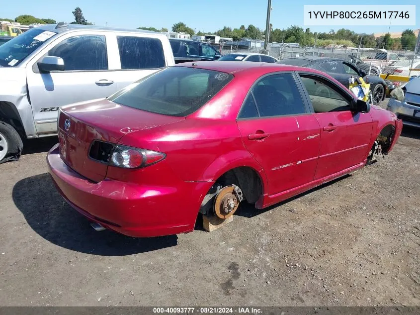 2006 Mazda Mazda6 I Sport VIN: 1YVHP80C265M17746 Lot: 40093777