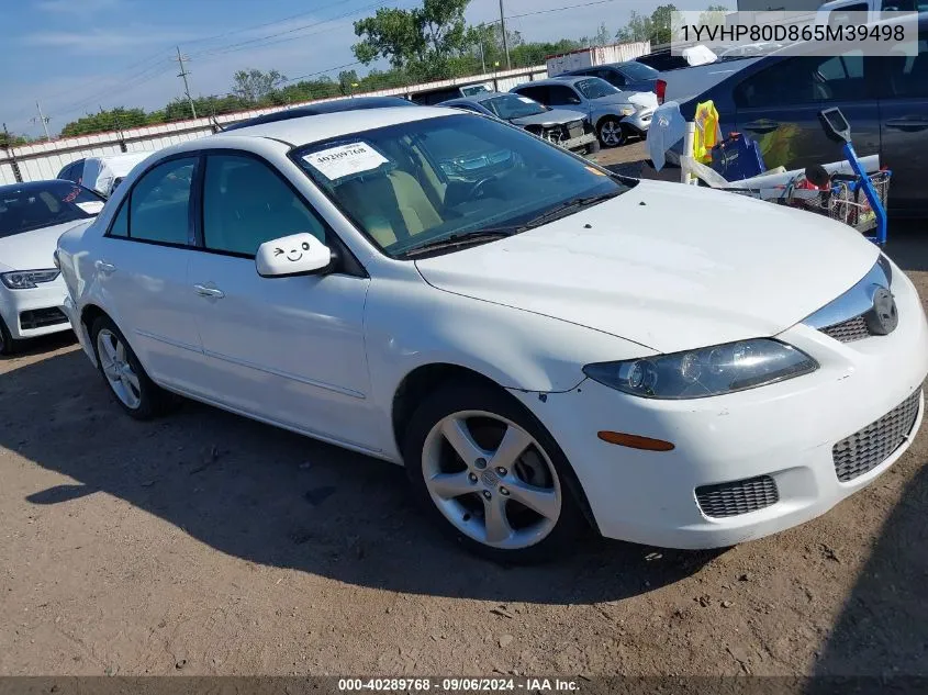 2006 Mazda Mazda6 S VIN: 1YVHP80D865M39498 Lot: 40289768