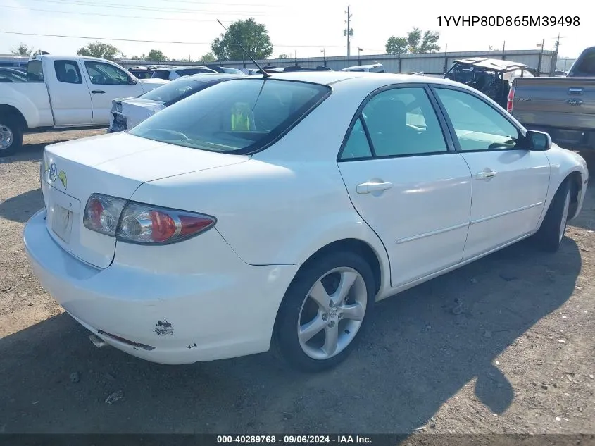 2006 Mazda Mazda6 S VIN: 1YVHP80D865M39498 Lot: 40289768