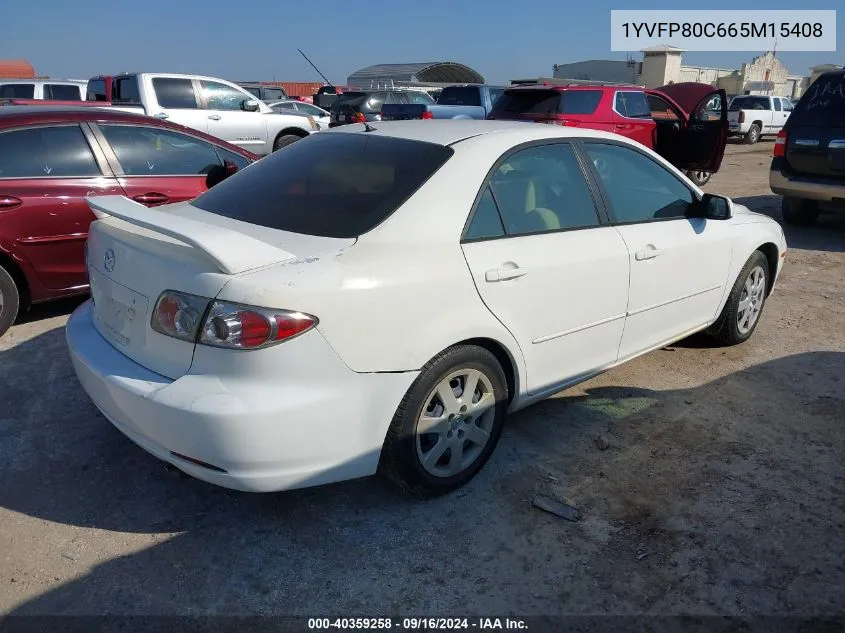 2006 Mazda Mazda6 I VIN: 1YVFP80C665M15408 Lot: 40359258