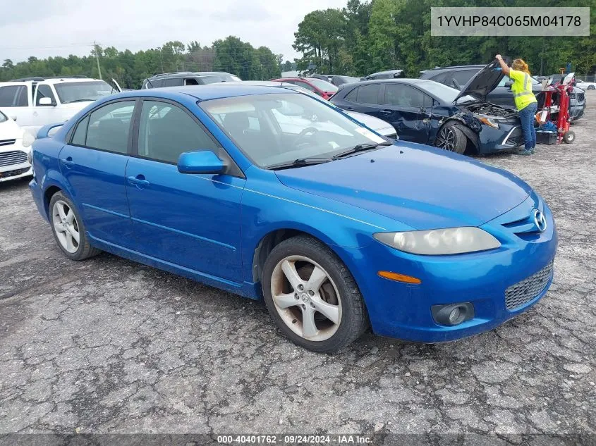 2006 Mazda 6 I VIN: 1YVHP84C065M04178 Lot: 40401762