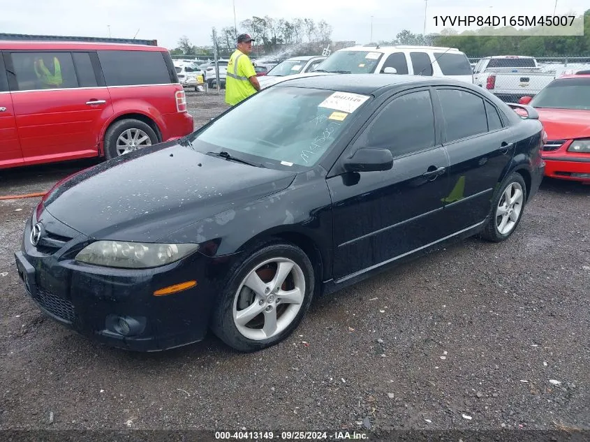 2006 Mazda Mazda6 S Sport VIN: 1YVHP84D165M45007 Lot: 40413149