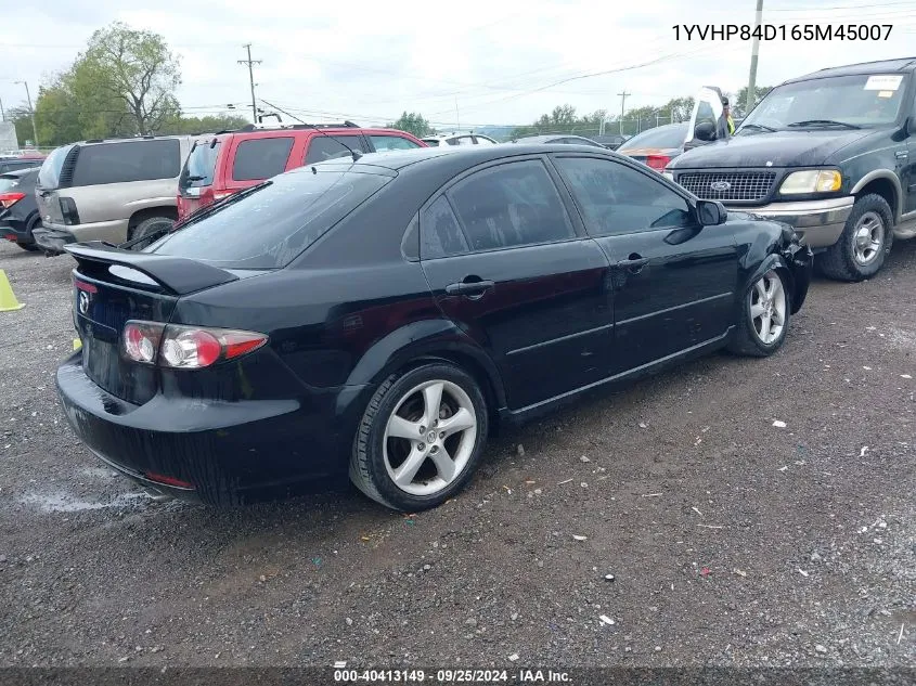 2006 Mazda Mazda6 S Sport VIN: 1YVHP84D165M45007 Lot: 40413149