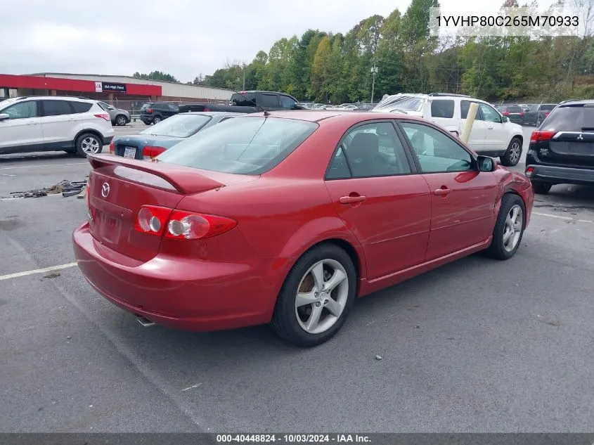 2006 Mazda 6 I VIN: 1YVHP80C265M70933 Lot: 40448824