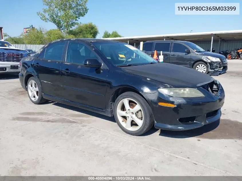 2006 Mazda Mazda6 I Grand Sport VIN: 1YVHP80C365M03399 Lot: 40504096