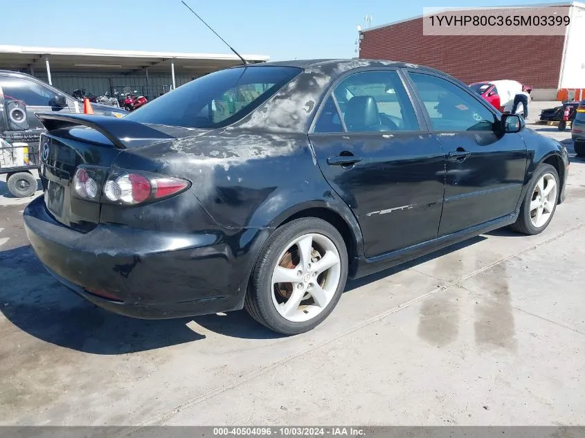 2006 Mazda Mazda6 I Grand Sport VIN: 1YVHP80C365M03399 Lot: 40504096