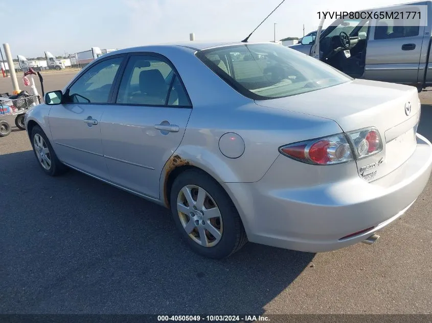 2006 Mazda Mazda6 I VIN: 1YVHP80CX65M21771 Lot: 40505049