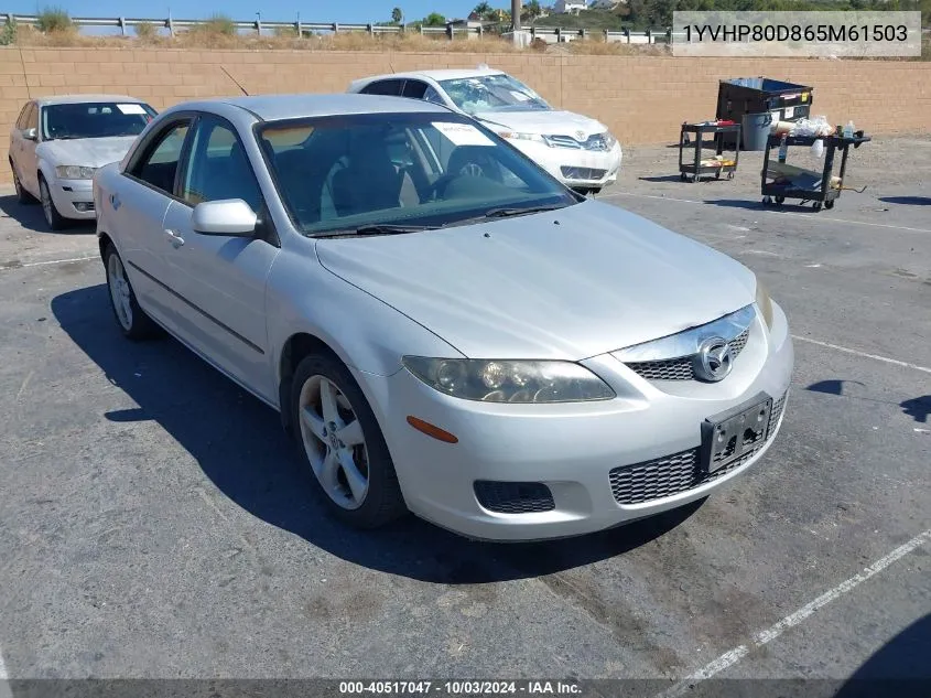 2006 Mazda Mazda6 S VIN: 1YVHP80D865M61503 Lot: 40517047